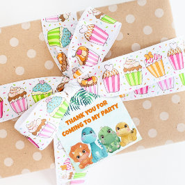 Schattigee Baby Dinosaurus Party Favor Labels