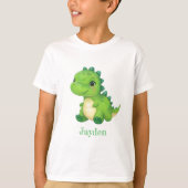 Schattigee Baby dinosaurus T-shirt voor peuters (Voorkant)