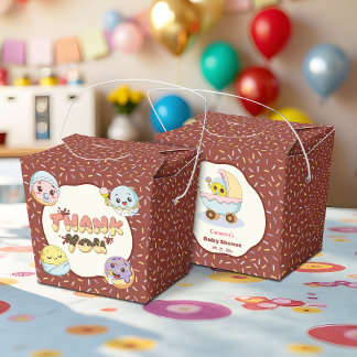 Schattigee Baby Donut Cartoon Baby shower en Sprin Bedankdoosjes