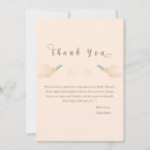 Schattigee Baby Dove Baby shower bedankkaart (Voorkant)