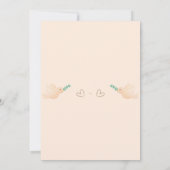 Schattigee Baby Dove Baby shower bedankkaart (Achterkant)