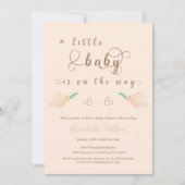 Schattigee Baby Dove Baby shower Uitnodiging (Voorkant)