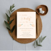 Schattigee Baby Dove Baby shower Uitnodiging