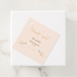 Schattigee Baby Dove Baby shower voorkeurtags Bedankjes Labels