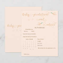 Schattigee Baby Dove Baby shower voorspellingen sp