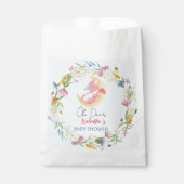 Schattigee baby draak dinosaurus wilde bloem baby  bedankzakje (Voorkant)