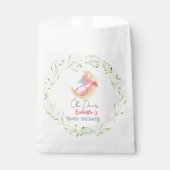 Schattigee baby draak dinosaurus wilde bloem baby  bedankzakje (Voorkant)