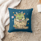 Schattigee Baby draak in ei Kussen (Deken)