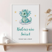 Schattigee Baby Dragon Baby's zijn zoet Poster