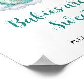 Schattigee Baby Dragon Baby's zijn zoet Poster (Hoek)