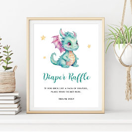 Schattigee Baby Dragon Diaper Raffle Poster