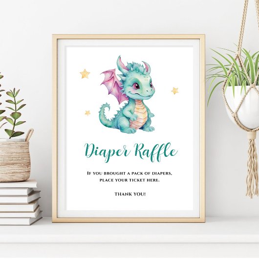 Schattigee Baby Dragon Diaper Raffle Poster