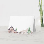 Schattigee Baby Dragon gevouwen bedankkaart (Achterkant)