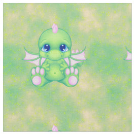 Schattigee Baby Dragon Green & Pink Stof