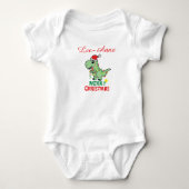 Schattigee Baby Dragon met Santa Hat Romper (Voorkant)