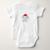 Schattigee Baby Dragon met Santa Hat Romper (Achterkant)