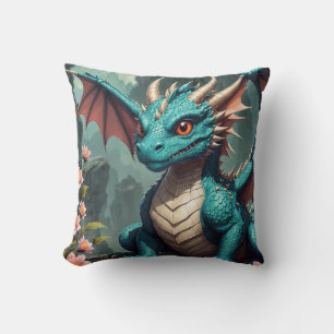 Schattigee Baby Dragon Sierkussen voor kinderen