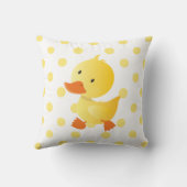 Schattigee Baby Duck Polka Dots Kussen (Achterkant)