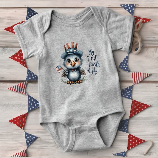 Schattigee Baby Eagle Vierde juli Romper