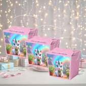 Schattigee baby eenhoorn en regenboog, meisjes ver bedankdoosjes