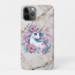Schattigee Baby Eenhoorn Met Bloemen Voor Vrouwen Case-Mate iPhone Case