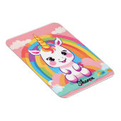 Schattigee Baby eenhoorn regenboog Magneet (Rechterzijde)