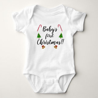 Schattigee Baby Eerste kerst Shirt