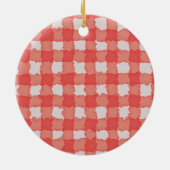 Schattigee baby eerste kerst wit konijn keramisch ornament (Achterkant)