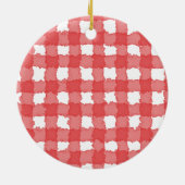 Schattigee baby eerste kerst zwart wit kabouter keramisch ornament (Achterkant)