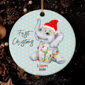 Schattigee baby eerste kerstverlichting schattige  keramisch ornament