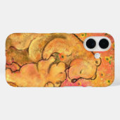 Schattigee Baby en mama Beren iPhone Case (Achterkant (horizontaal))