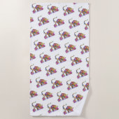 Schattigee Baby en mama olifanten strandlaken (Voorkant)