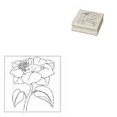 Schattigee Baby Fairy Slapen in een Bloem Rubber S Rubberstempel (Gestempeld)