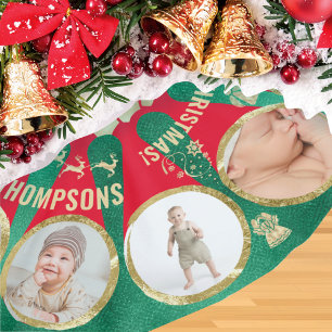 Schattigee Baby familie mijlpaal 12 foto collage k Kerstboom Rok