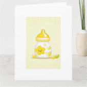 Schattigee Baby-fles Kaart (Voorkant)