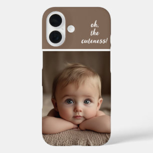 Schattigee Baby-foto iPhone 16 Hoesje
