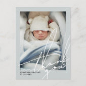 Schattigee Baby foto doop dank u Briefkaart (Voorkant)