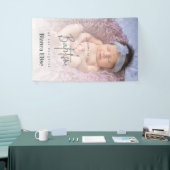 Schattigee Baby Foto Doop Welkomstbord Banner (Beurs)