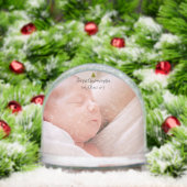 Schattigee Baby foto Keepsake onze eerste kerst Sneeuwbol (Kerstmis)