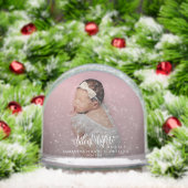 Schattigee Baby Foto Kerstaankondiging Sneeuwbol (Kerstmis)