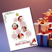 Schattigee Baby-fotoboom, modern, minimalistisch k Feestdagenkaart