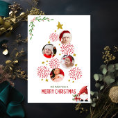 Schattigee Baby-fotoboom, modern, minimalistisch k Feestdagenkaart