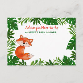 Schattigee Baby Fox | BABY SHOWER | Advies voor aa Kaart