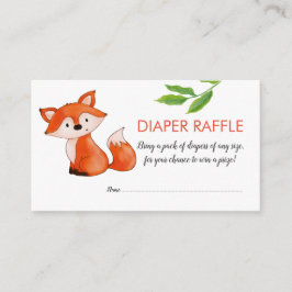 Schattigee Baby Fox bladeren | Luierloof | BABY SH Informatiekaartje