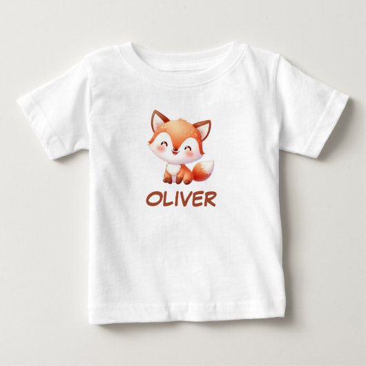 Schattigee Baby Fox gepersonaliseerd (Voorkant)