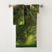 Schattigee Baby Fox in een groen bos Bad Handdoek (Insitu)