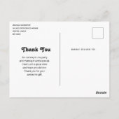 Schattigee Baby Fox in een groen bos Dank u Briefkaart (Achterkant)