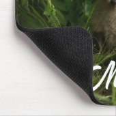 Schattigee Baby Fox in een groen bos Muismat (Hoek)