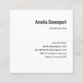 Schattigee Baby Fox in een groen bos Vierkante Visitekaartje (Achterkant)