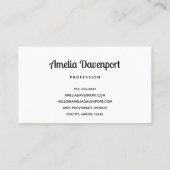 Schattigee Baby Fox in een groen bos Visitekaartje (Achterkant)